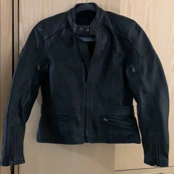 the Triple Connection Jackets & Blazers - Triumph Black Leather Motorcycle Jacket the Triple Connection Jackets & Blazers - Triumph Black Leather Motorcycle Jacket